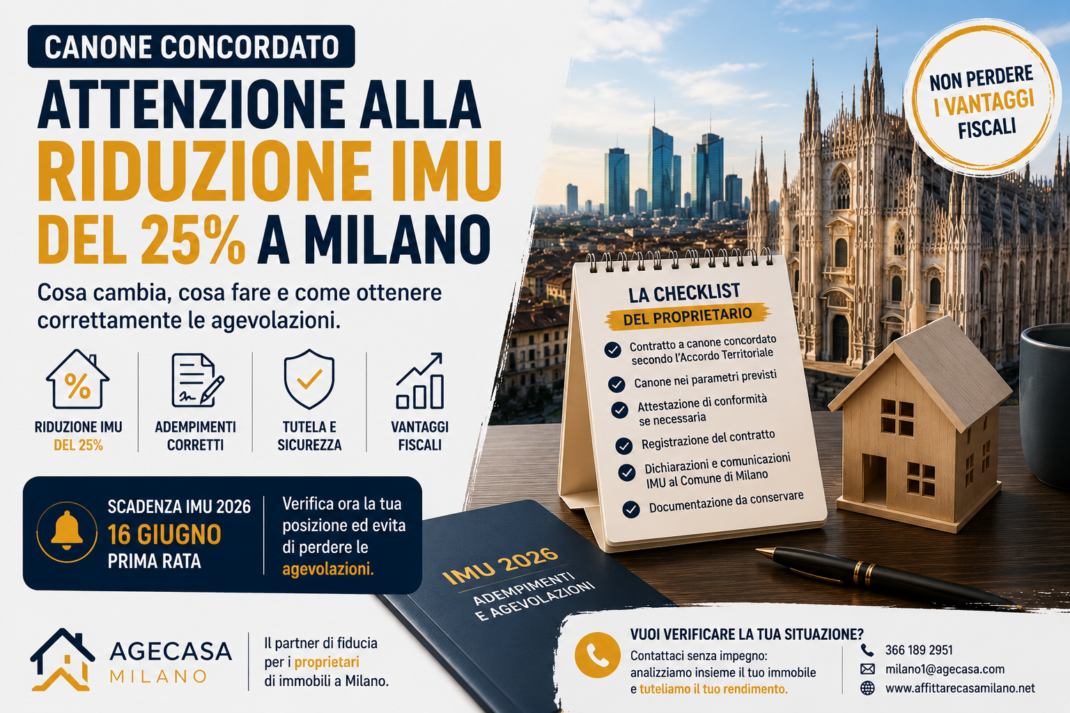 Scopri di più sull'articolo IMU 2026 in scadenza: il Comune di Milano scrive “si può”, il Regolamento IMU parla di obblighi. Attenzione a non perdere le agevolazioni.